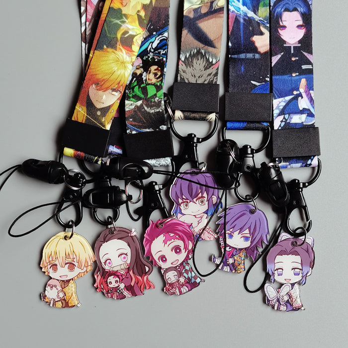 Wholesale Cartoon Lanyard Keychains Removable Wrist Strap