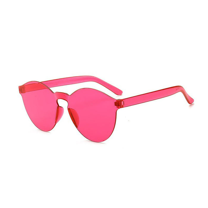 Wholesale Glasses Fashion Sunglasses Transparent Integrated Frameless Sunglasses