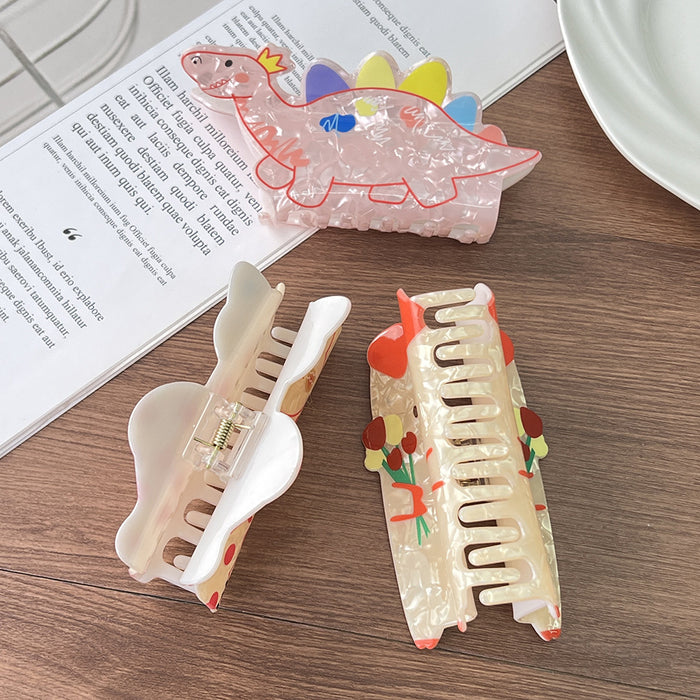 Wholesale Acrylic Cartoon Cat and Dog Claw Hair Clips for Women Everyday Styling