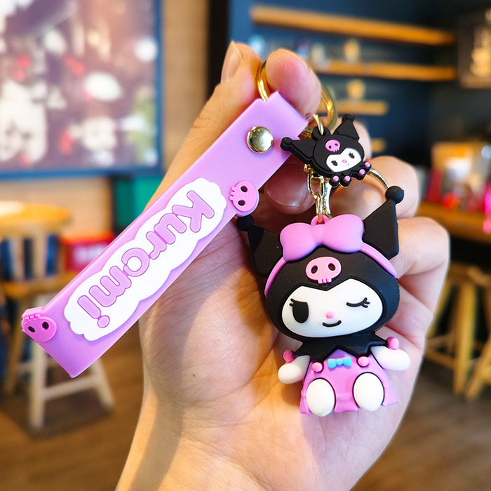 Wholesale  Silicone  Keychain Cartoon Keychain   Car Keychain  Gift Bag Pendant