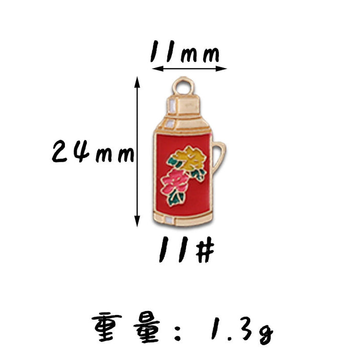 Wholesale 10pcs Nostalgic sewing machine twenty-eight Rod diy alloy oil earrings pendant key chain pendant jewelry accessories