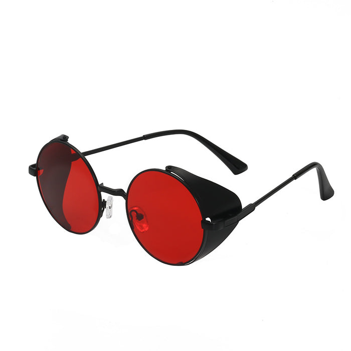 Wholesale edging round sunglasses men's round punk sunglasses men's