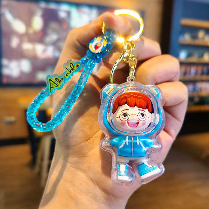 Wholesale Cartoon 3D Doll Rubber Keychain JDC-KC-Tingm037