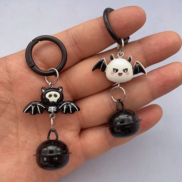 Wholesale  Bat Bell Resin Keychain Funny Cartoon Pendant For Backpack Birthday Gift
