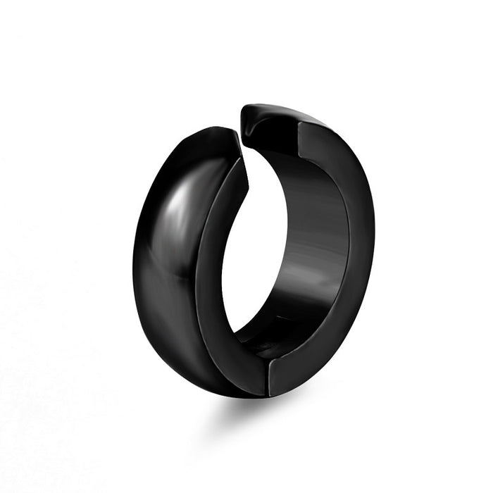 Wholesale Titanium steel ear clip without ear holes, trendy style ear buckle