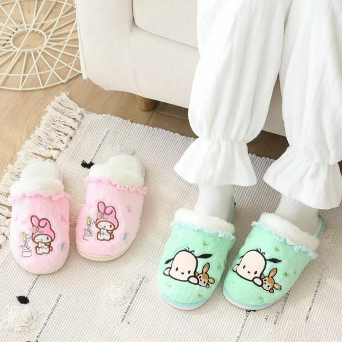 Wholesale Cartoon Cute Autumn and Winter Plush Cotton Slippers JDC-SP-MKA004