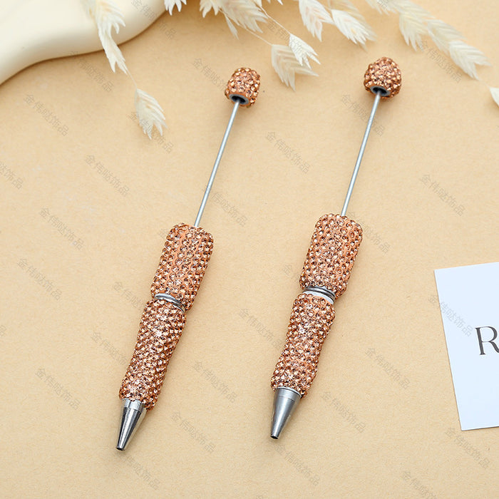 Wholesale Diamond Plastic Bead Pen JDC-PN-JinWD001