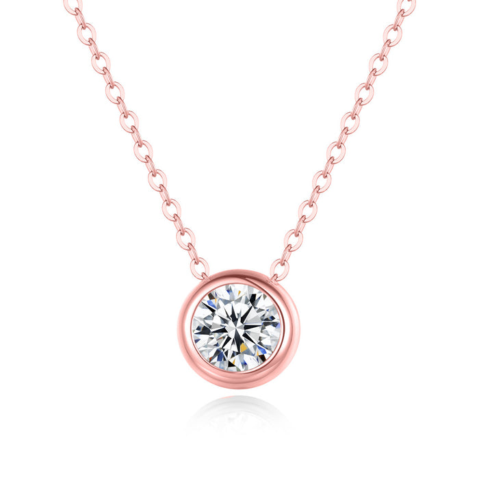 Wholesale Pure silver necklace pendant with simple design