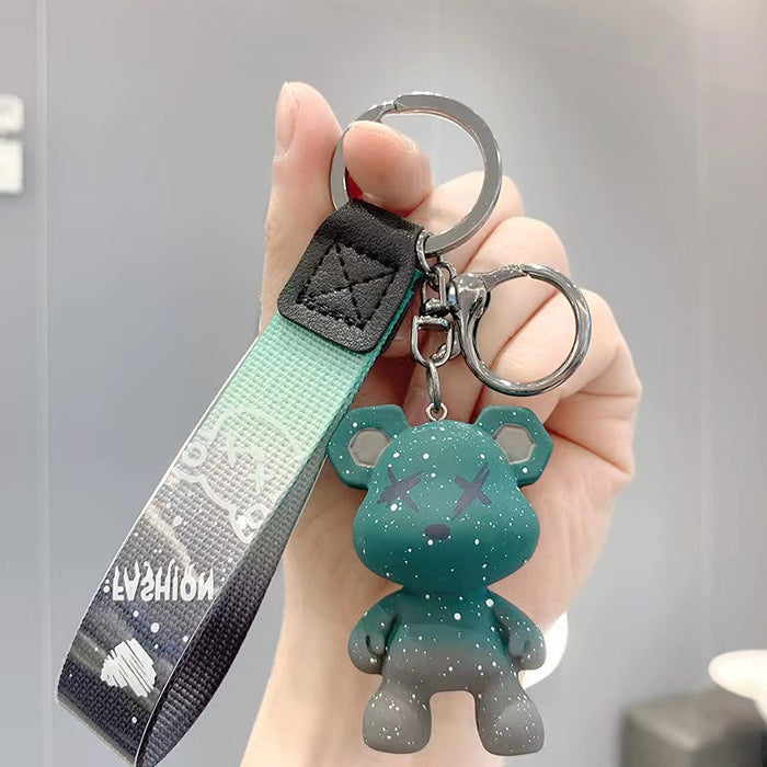 Wholesale  car key chain pendant  bear doll bag decoration couple gift Cartoon  Keychain