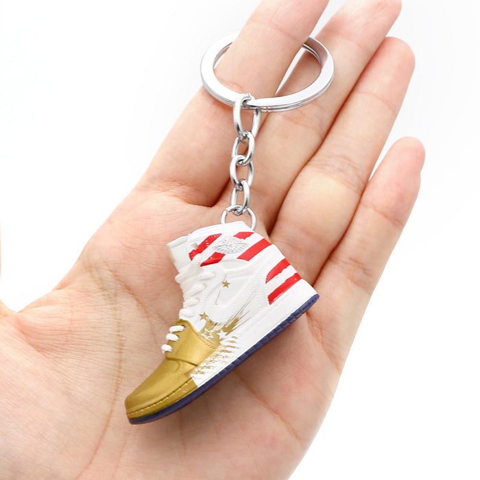 Wholesale PVC Mini Basketball Shoe Keychain JDC-KC-QLPing008