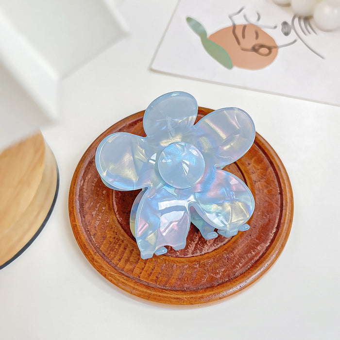 Wholesale Holographic Mermaid Hair Claw Clip Large PVC Women' s Hair Styling Accessory