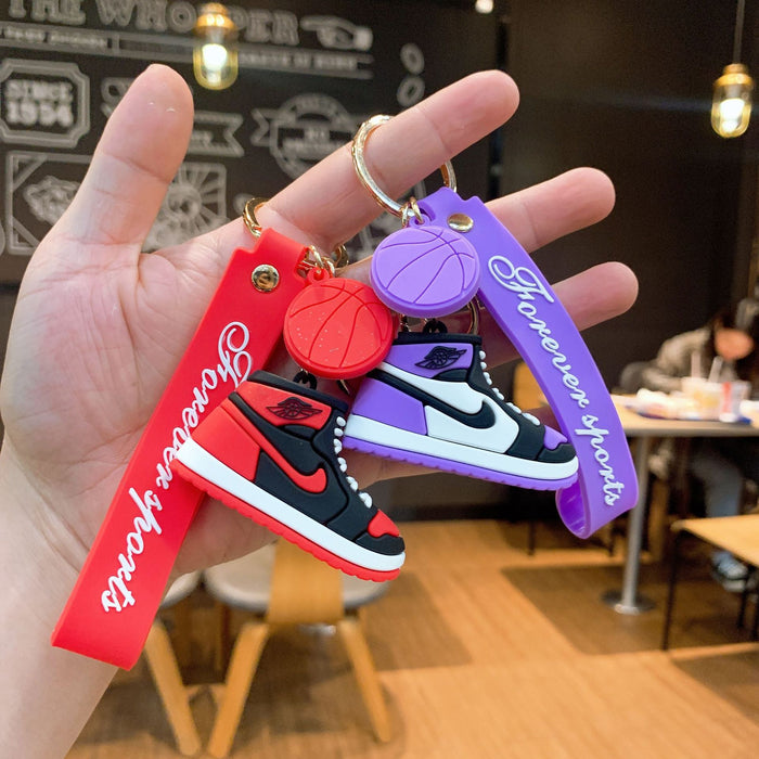 Wholesale Silicone Basketball Shoe Keychain JDC-KC-JuJi019