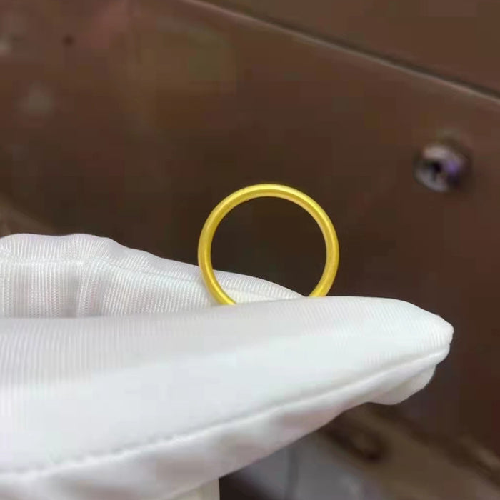 Wholesale Plain ring with smooth finish, frosted diamond, matte solid closed ring