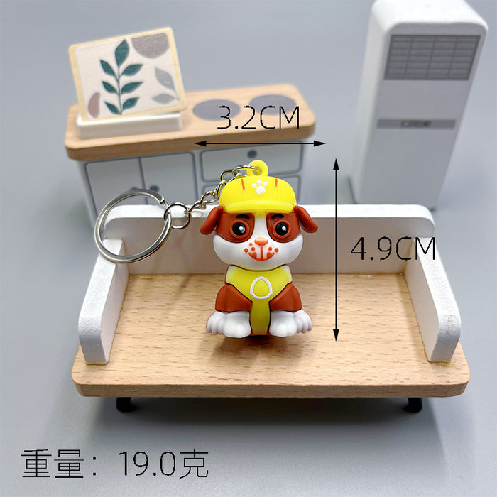 Wholesale Cartoon Cute Puppy PVC Soft Glue Keychains JDC-KC-Wenma003