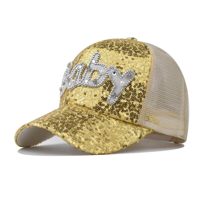 Wholesale Breathable Sequin Baseball Cap JDC-FH-ErXu004