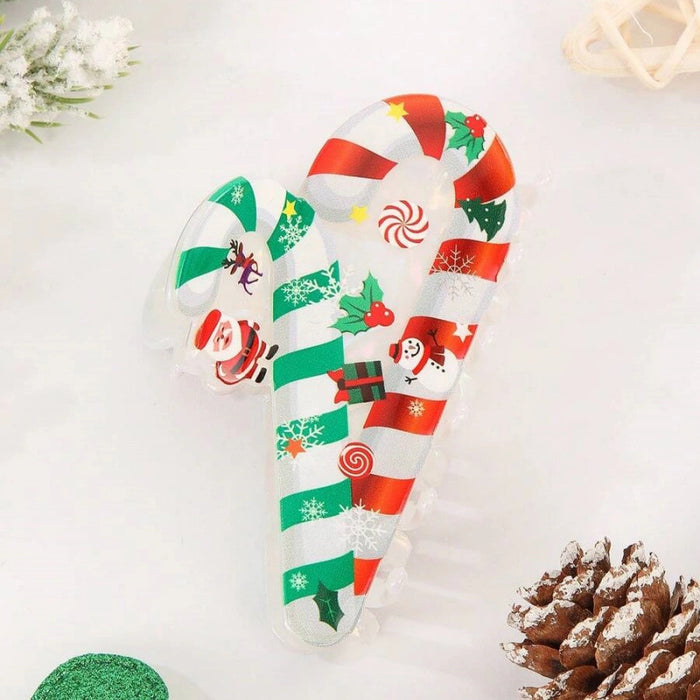 Wholesale Cartoon Christmas Tree Clip  Crutch Hairpin Hair Shark Clip Fashion Pony Clip Party Hair Accessories