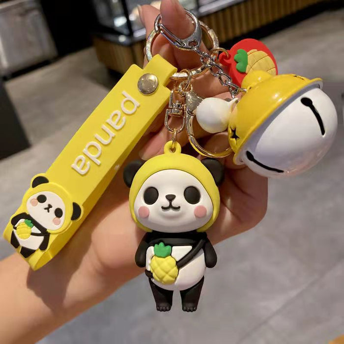 Wholesale Fruit Panda Keychain Pendant Creative Cartoon JDC-KC-ZT002