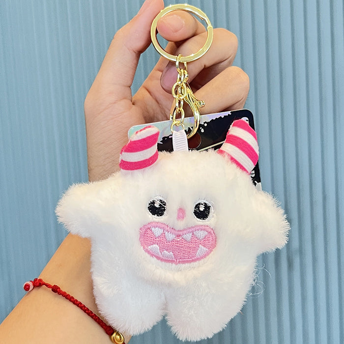 Wholesale  Plush Keychain Doll Bag Charm Cute Cartoon Keychain