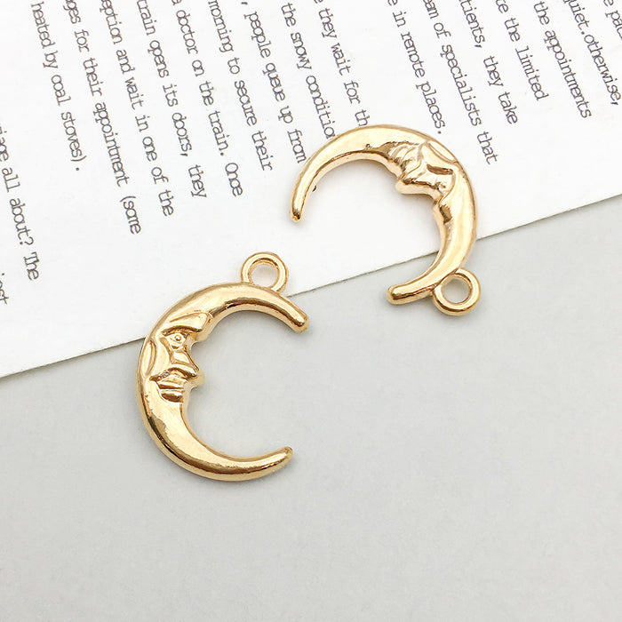 Wholesale DIY Alloy Simulation Star,  Moon and Sun Series Charms