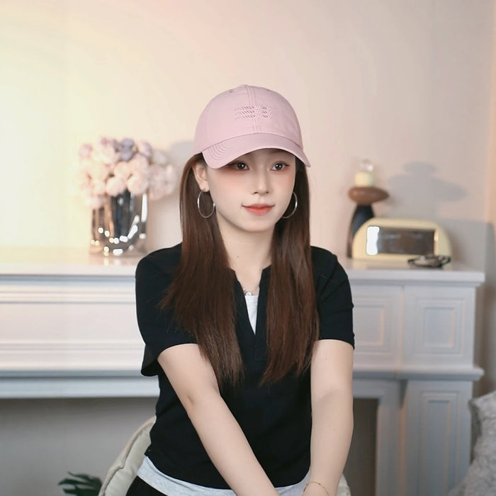 Wholesale Big head circumference quick drying baseball cap new style enlarged and widened letter embroidered duckbill cap men's trend