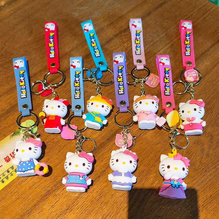 Wholesale Cartoon 3D Doll Rubber Keychain JDC-KC-Tingm045