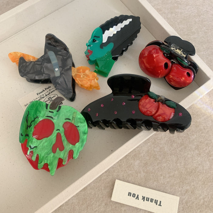 Wholesale  hairpin magic hat hair grab skull apple back of the head broom holiday hair accessories