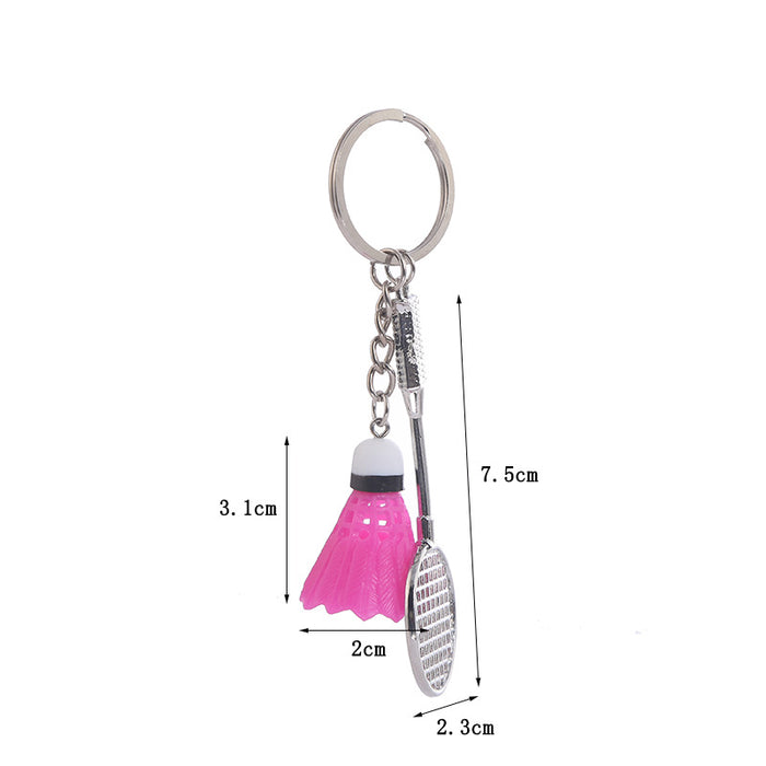 Wholesale PVC Badminton Tennis Keychain JDC-KC-LiDao001