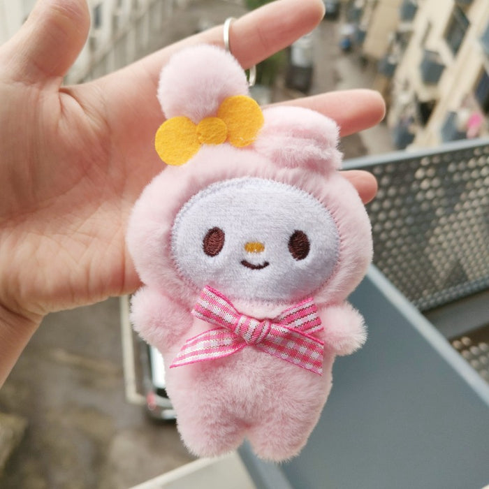 Wholesale Cute Kuromi Plush Doll 4-inch Grabber Doll Cartoon Yugui Dog Bag Pendant JDC-KC-RC002