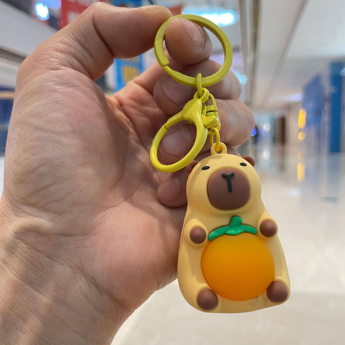 Wholesale Luminous night light keychain pendant, car bag hanging decoration, claw machine, small gift wholesale