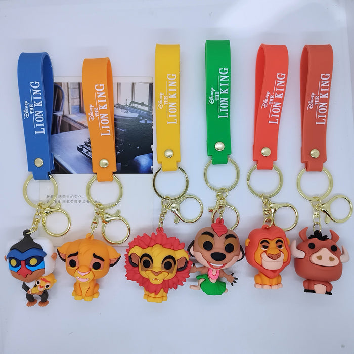 Wholesale Cartoon Lion Doll Keychain Pendant Bag Car Keychain Accessories