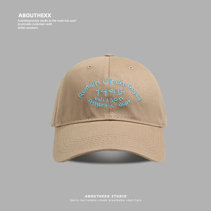 Wholesale Hat casual letter embroidered baseball cap versatile duckbill cap men's sun hat