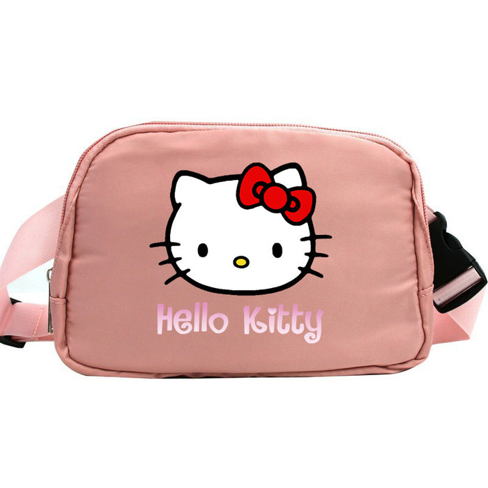 Wholesale Cat Cartoon Waterproof Sports Chest Bag  Versatile Crossbody Bag for Running with Phone Shoulder Bags