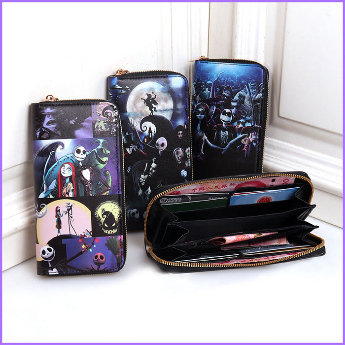 Wholesale PU Halloween Skull Children's Boys Coin Purse JDC-WT-Shengx012