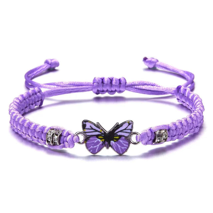 Wholesale hand-woven couple butterfly bracelet bracelet men and women girlfriends birthday bracelet