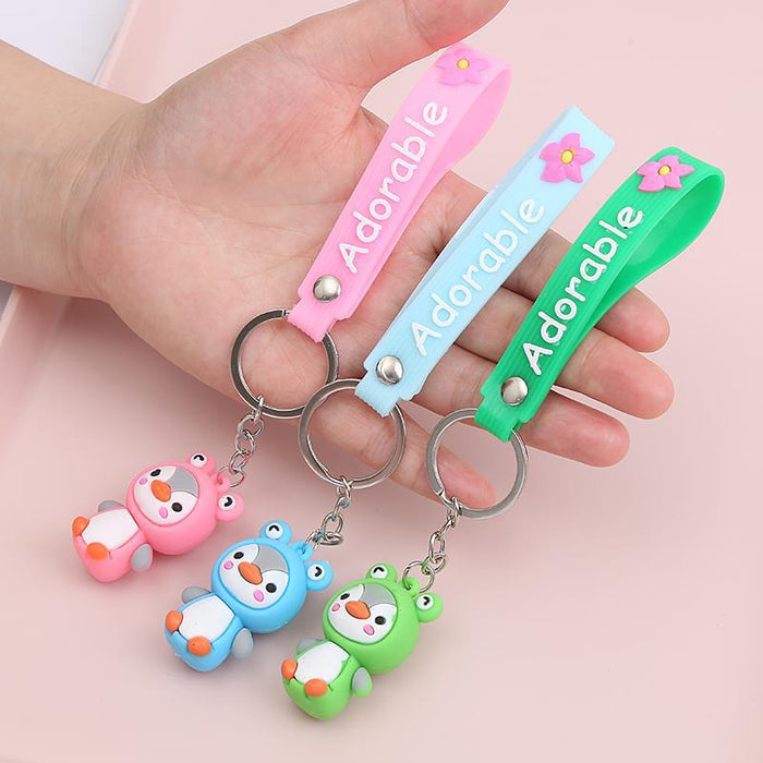 Wholesale Cute Cartoon Soft Rubber Doll Keychain JDC-KC-BoYue006