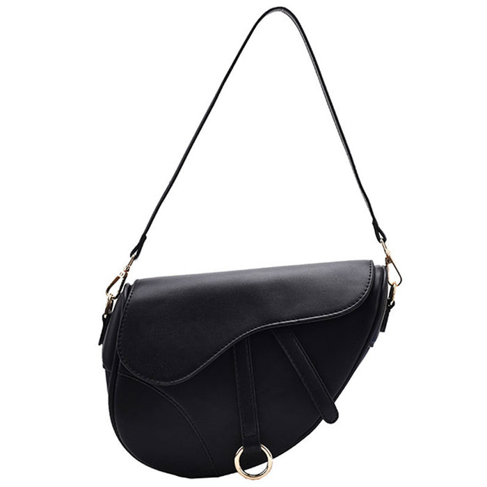 Wholesale Vintage Saddle Bag Fashion Wide Shoulder Strap Crossbody Bag JDC-SD-TY011