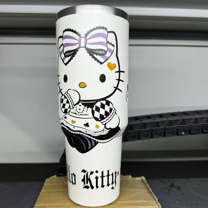 Wholesale 40oz tumbler ice bullies cup Portable insulated mug with handle