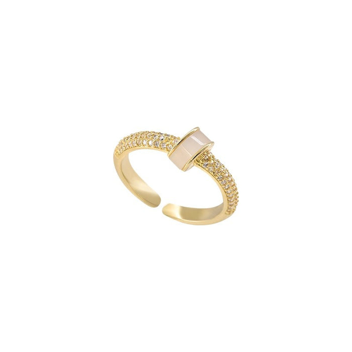 Wholesale Light luxury high-end temperament ring with niche design, index finger ring with adjustable opening, new product