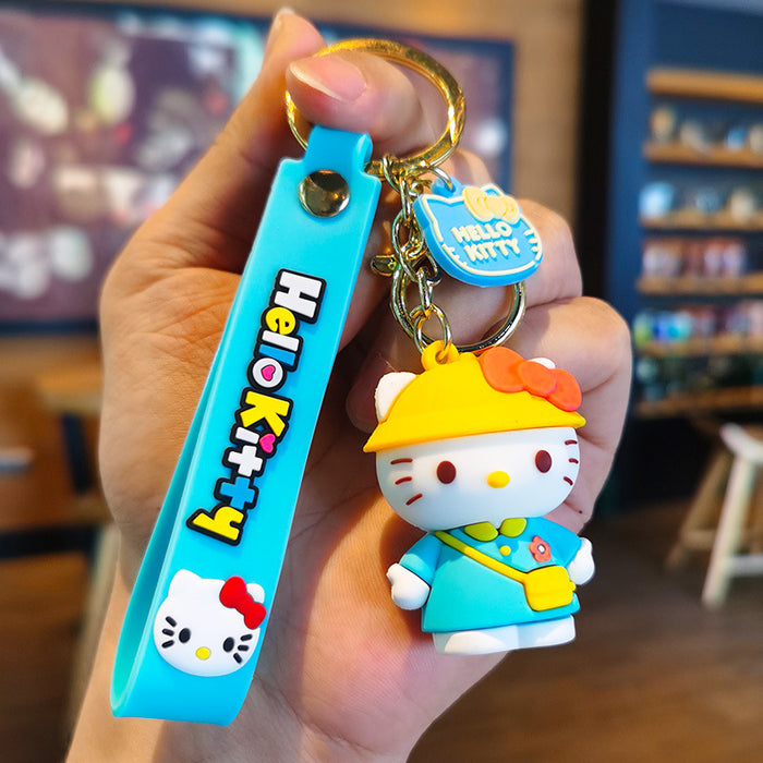 Wholesale Cartoon 3D Doll Rubber Keychain JDC-KC-Tingm045