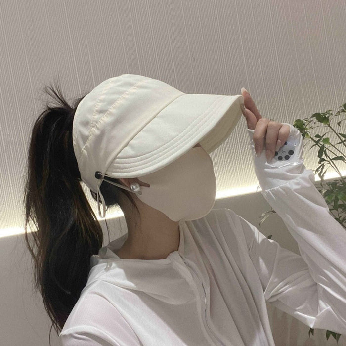 Wholesale Duck tongue empty top fisherman hat can be tied sun hat, ponytail sun protection, UV protection, foldable hat
