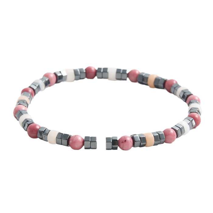 Wholesale Natural Stone Handmade Beaded Bracelet JDC-BT-HongM009