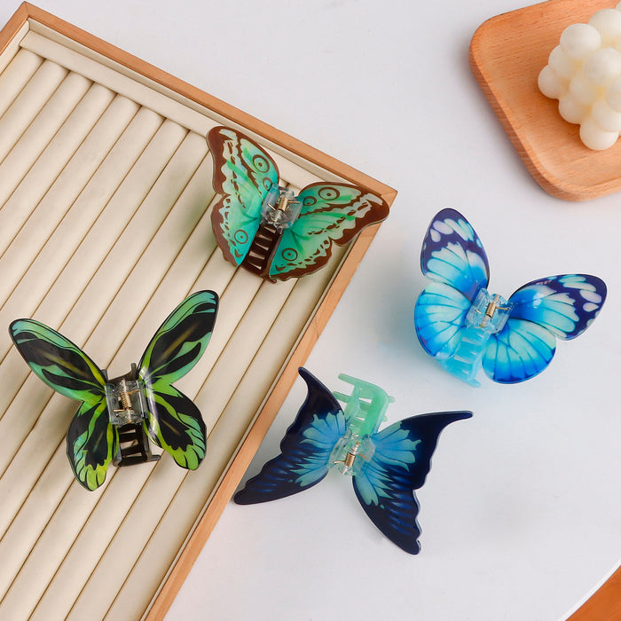 Wholesale Butterfly Appearance  Acrylic Color Series Printed Sky Elements