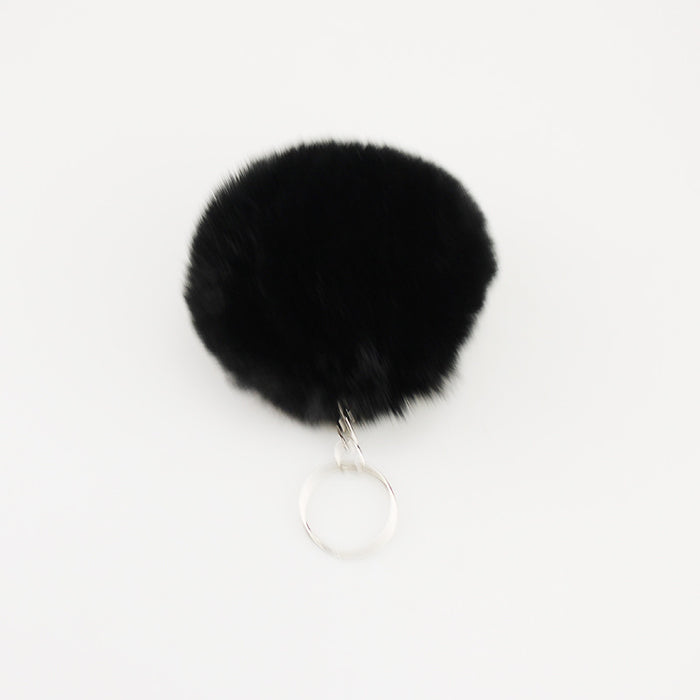 Wholesale Light Gray F Pom Pom Keychain 8Cm Car Key Accessory Boutique Gift