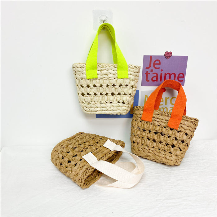 Wholesale Straw Children's Handbags  JDC-HB-YuanDuo022