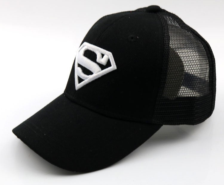 Wholesale Red Solid Color Kids Baseball Cap With Wide Brim Sunscreen Dome Top Trendy Gift