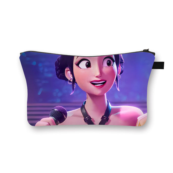 Wholesale Kpop Girls'  large capacity desktop storage cosmetic bag