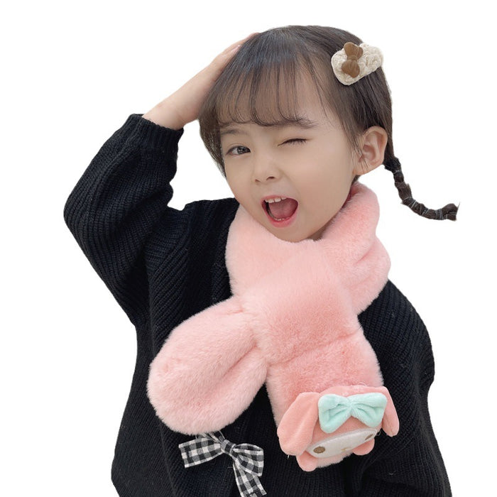 Wholesale Pure Color  Cartoon Cute Scarves