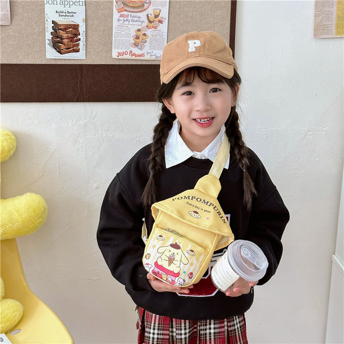 Wholesale Outdoor diagonal cross bag for children, cute chest bag, cartoon kindergarten chest bag, nylon coin purse for elementary school students
