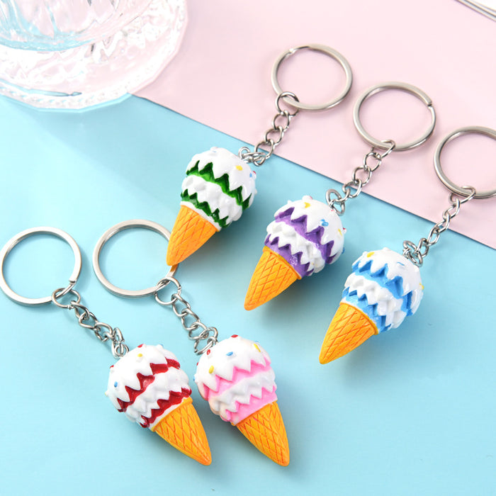 Wholesale Resin Ice Cream Keychain JDC-KC-AQing007