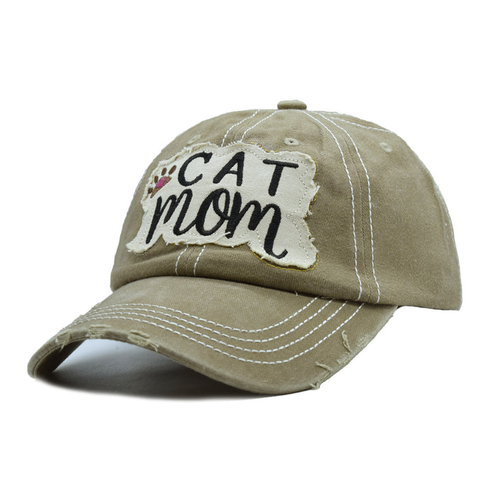 Wholesale Distressed Washed Patch Baseball Cap
